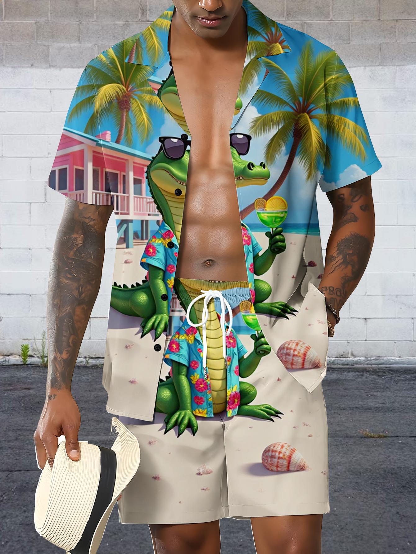 Summer Clothing Drip - Men's Shirt Sets 2026 Spring/Summer drip