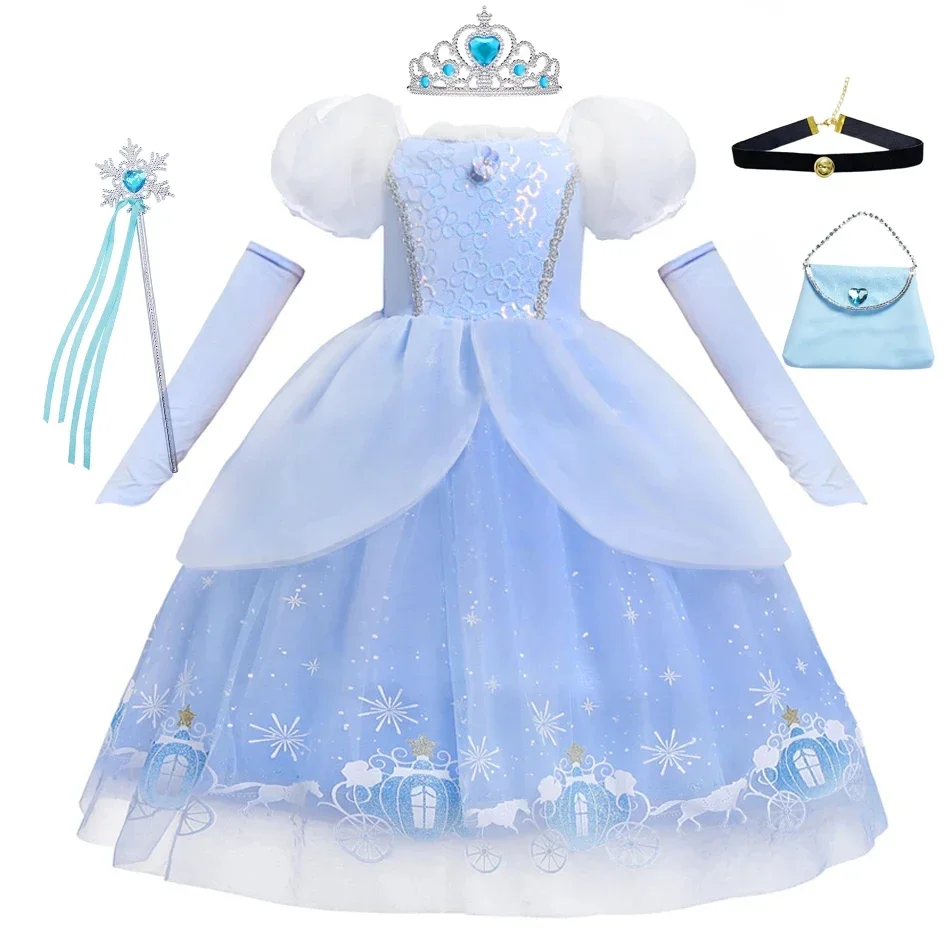 Summer Clothing Kids - Cinderella Princess Cosplay Dress for Girl