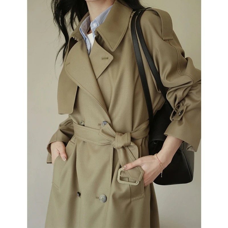 Summer Clothing Women Over 50 - 2025 Autumn Women's Trench Coat Clothing