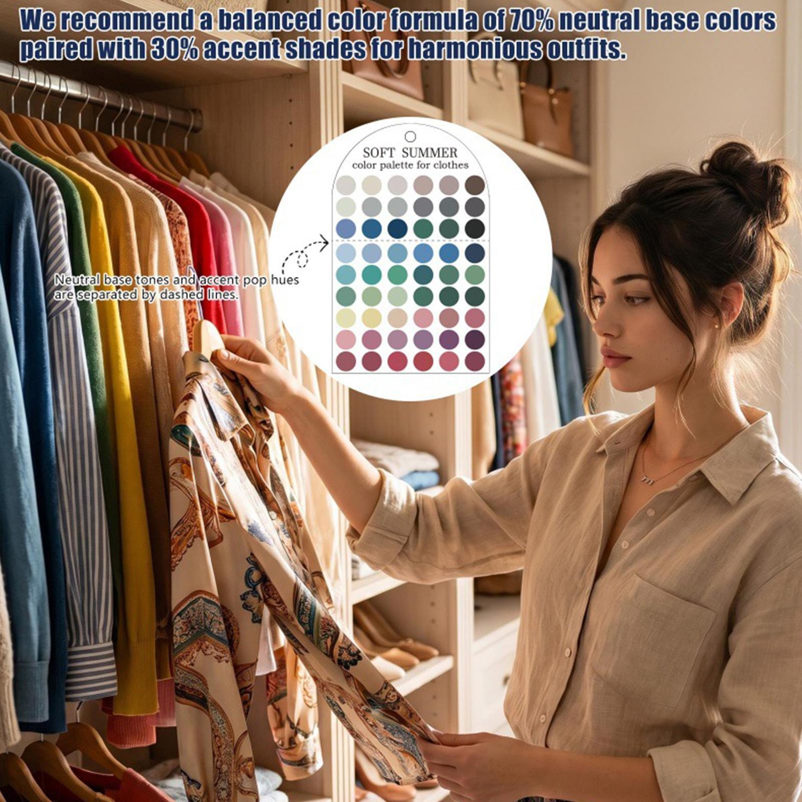 Summer Clothing Guide - 2 Pieces Acrylic Seasonal Palette Color