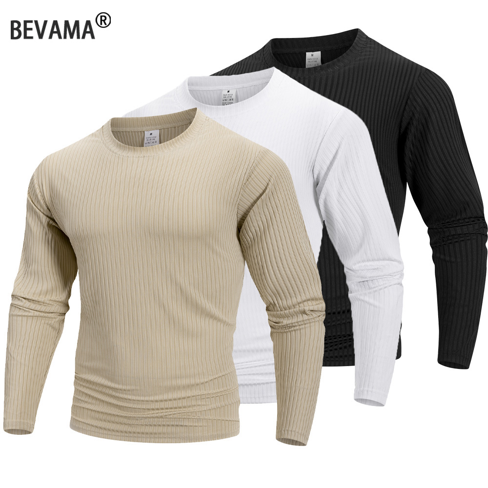 Summer Knit Clothing - Spring Summer Men's Crew Neck Long