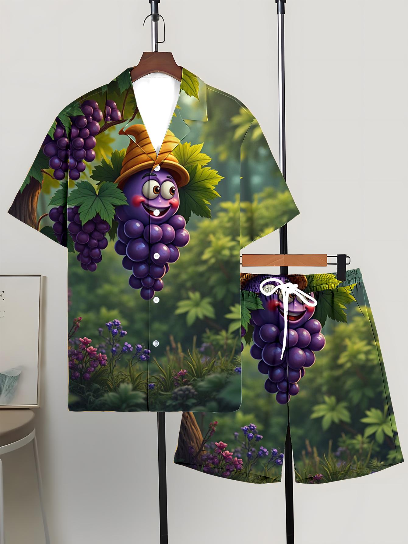 Summer Clothing Drip - Men's Shirt Sets 2026 Spring/Summer Graphic