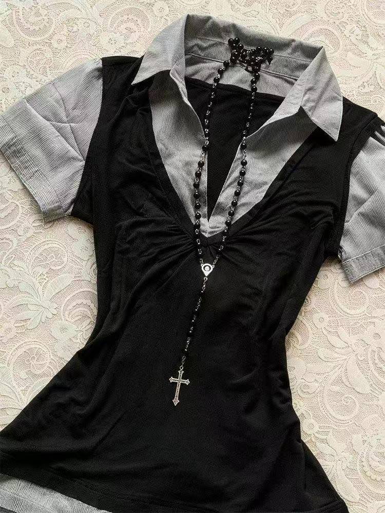 Fairy Grunge Aesthetic Tees Wo - Summer Clothing Japan review and price