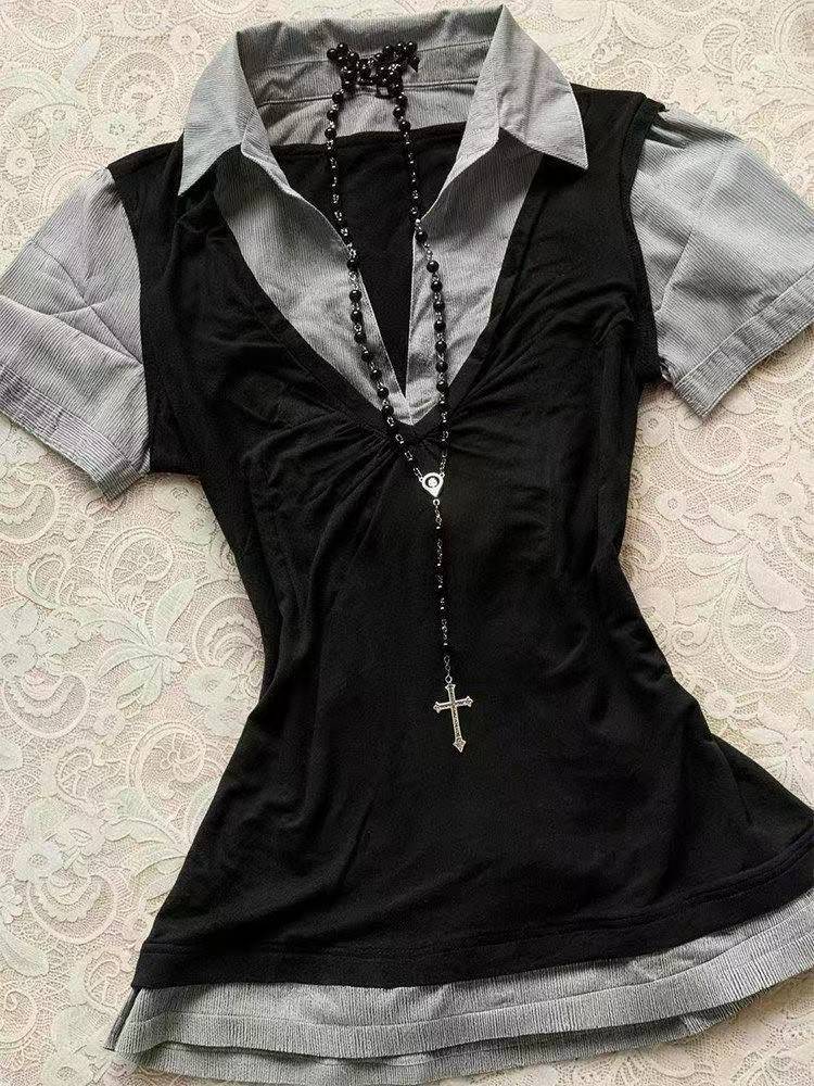 Fairy Grunge Aesthetic Tees Wo - Summer Clothing Japan review and price