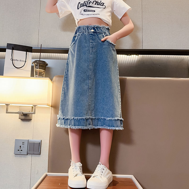 School Girls Denim Skirt Sprin - Summer Clothing For Teen Girls review and price