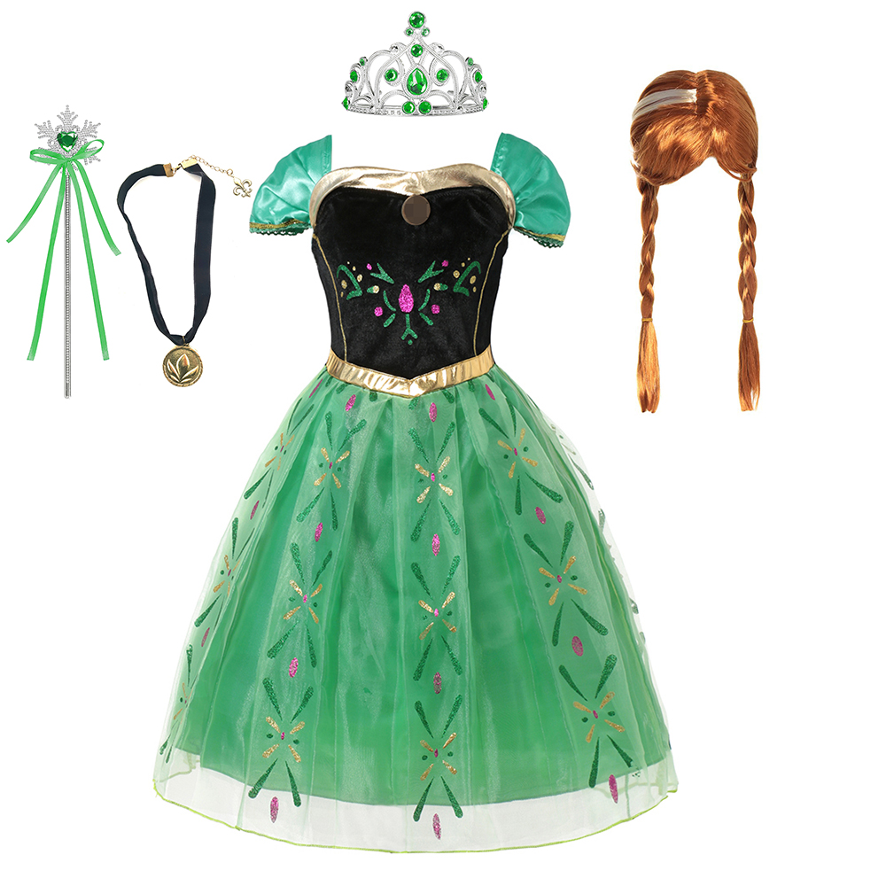 Anna Costume For Kids Girl Fan - Summer Clothing Kids review and price