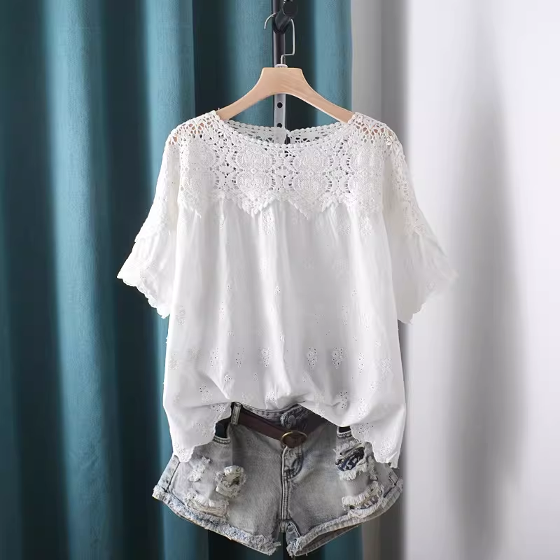 2026 Hollow Out Lace Patchwork - Summer Clothing Japan review and price