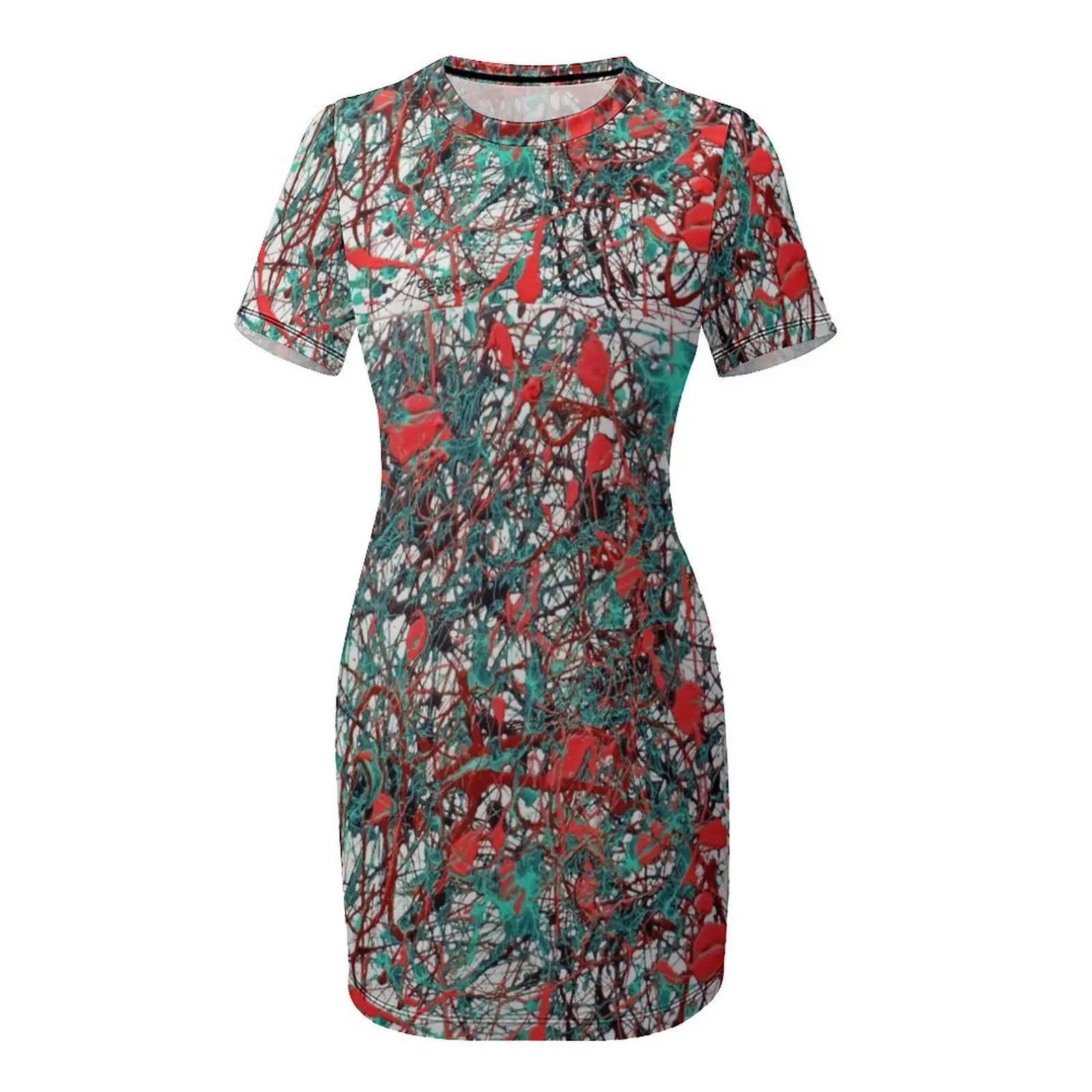 Orange Turquoise Drip Abstract - Summer Clothing Drip review and price
