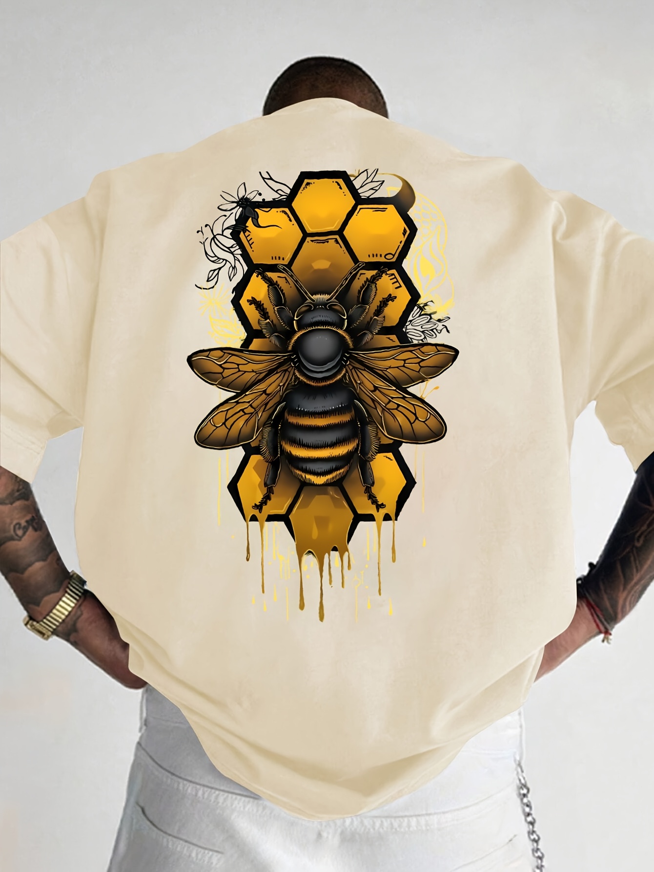 Honeycomb Bee Dripping Honey P - Summer Clothing Drip review and price