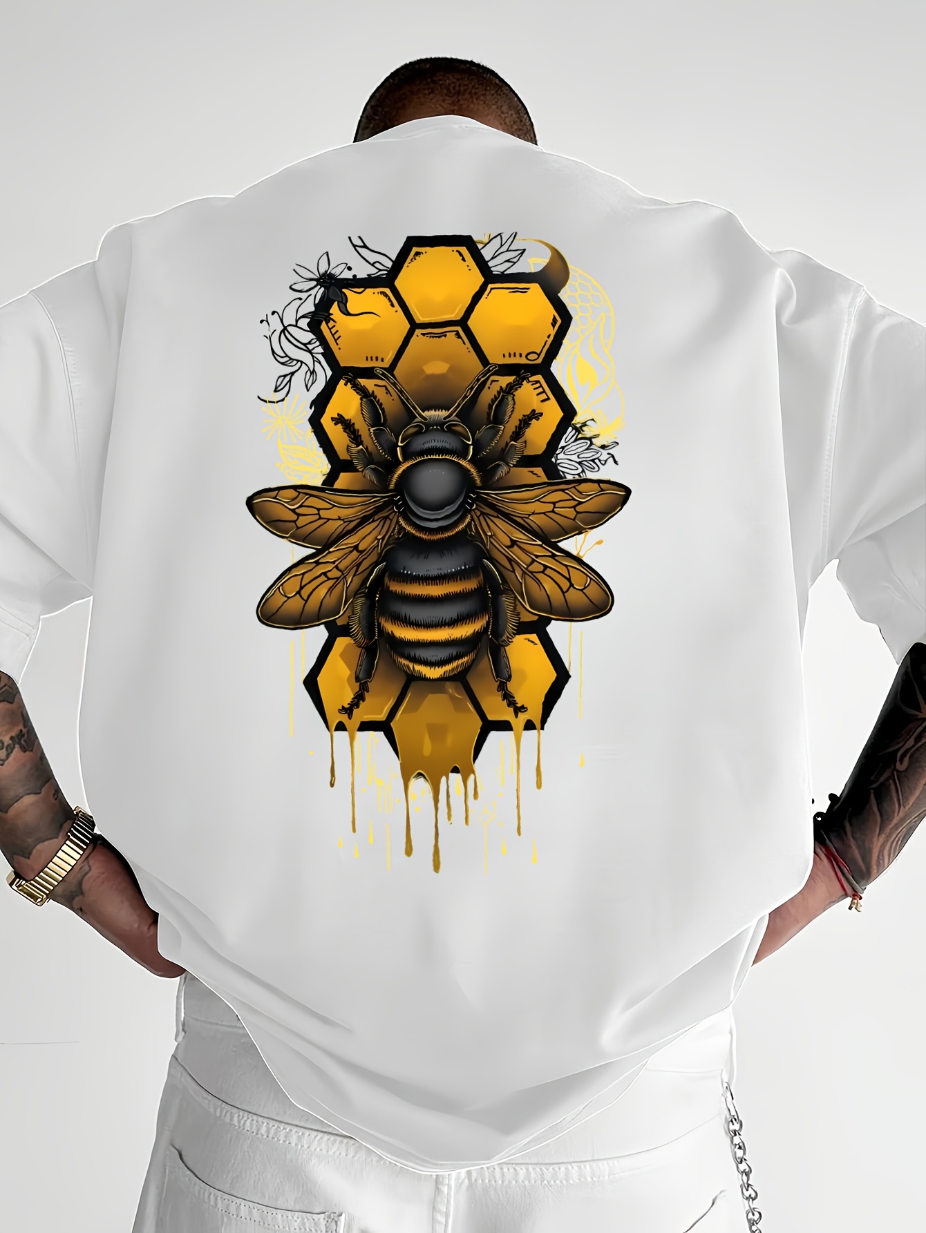 Honeycomb Bee Dripping Honey P - Summer Clothing Drip review and price