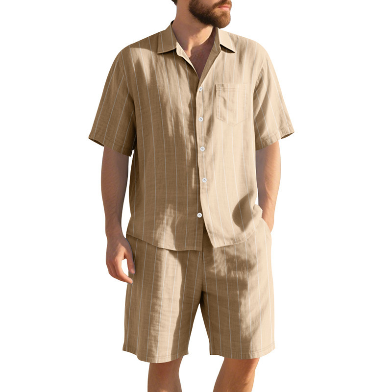 Summer Linen Suit Men's Stripe - Linen Shorts Men review and price