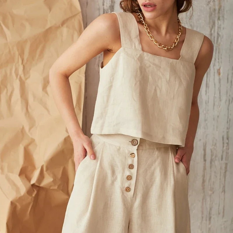 Vintage Cotton Linen Women Tan - Summer De Clothing review and price