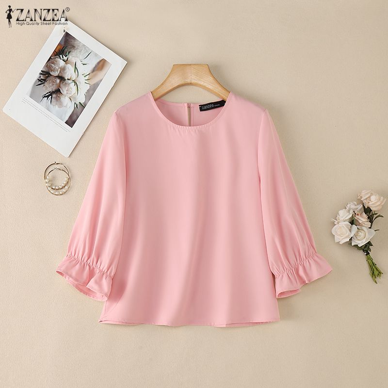 ZANZEA Woman Minimalist 3/4 Pu - Summer De Clothing review and price
