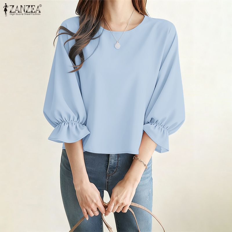 ZANZEA Woman Minimalist 3/4 Pu - Summer De Clothing review and price