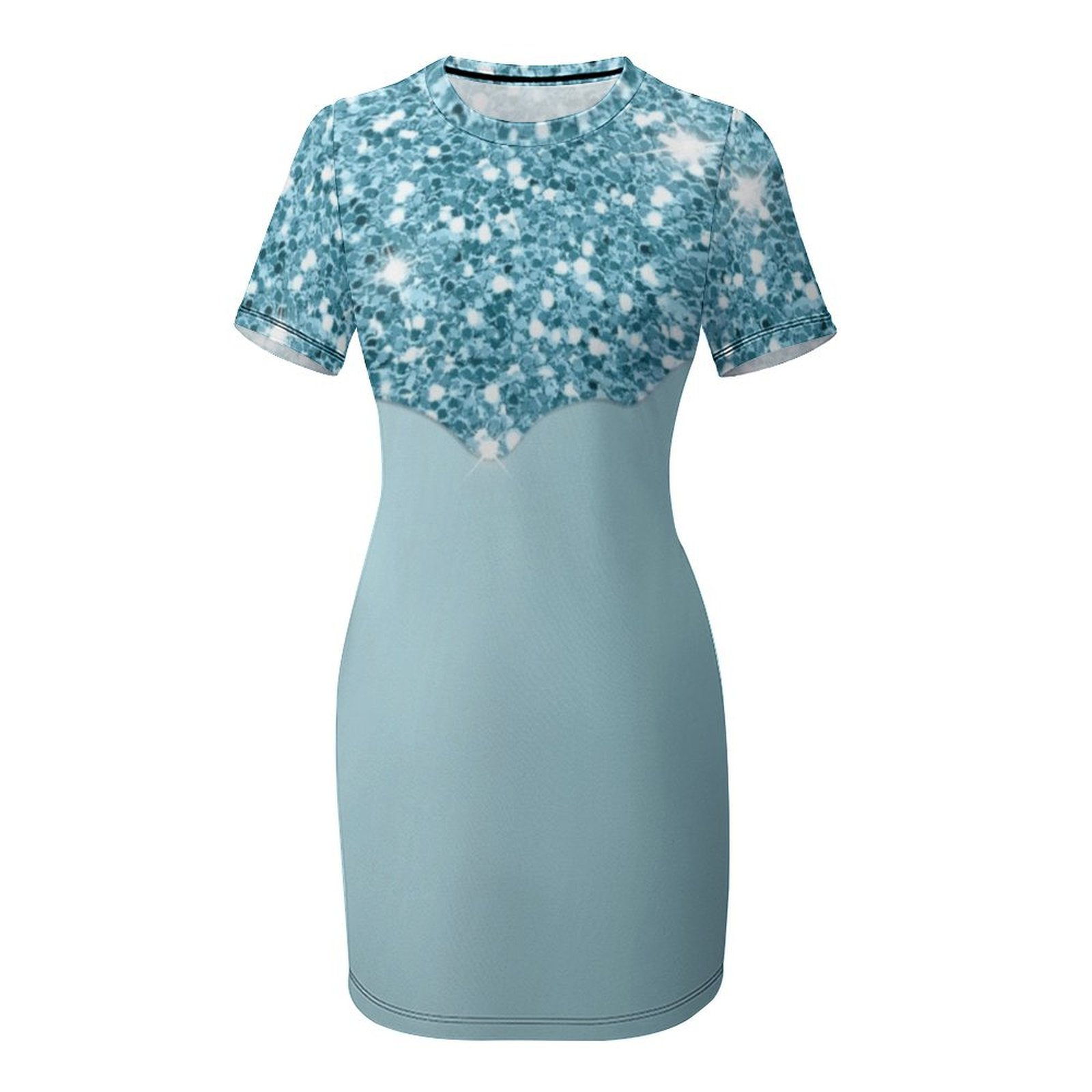 Dripping Sky Blue Glitter Sequ - Summer Clothing Drip review and price