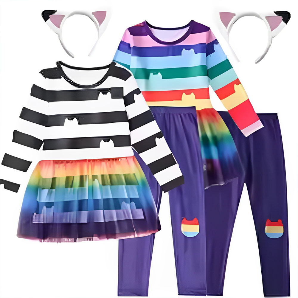2026 cartoon Black White Strip - Summer Clothing For Teen Girls review and price