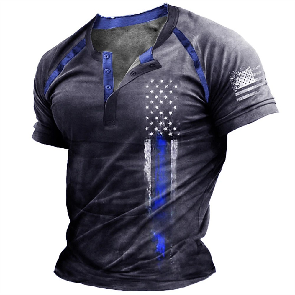 Funny 3D American Flag Print M - Summer Knit Clothing review and price