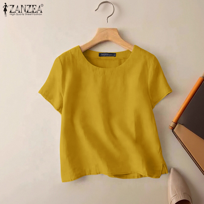ZANZEA Summer Casual Cotton Bl - Summer De Clothing review and price