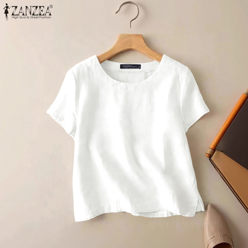 ZANZEA Summer Casual Cotton Bl - Summer De Clothing review and price