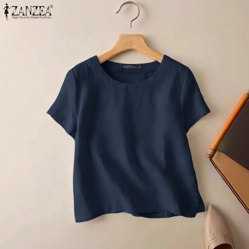 ZANZEA Summer Casual Cotton Bl - Summer De Clothing review and price