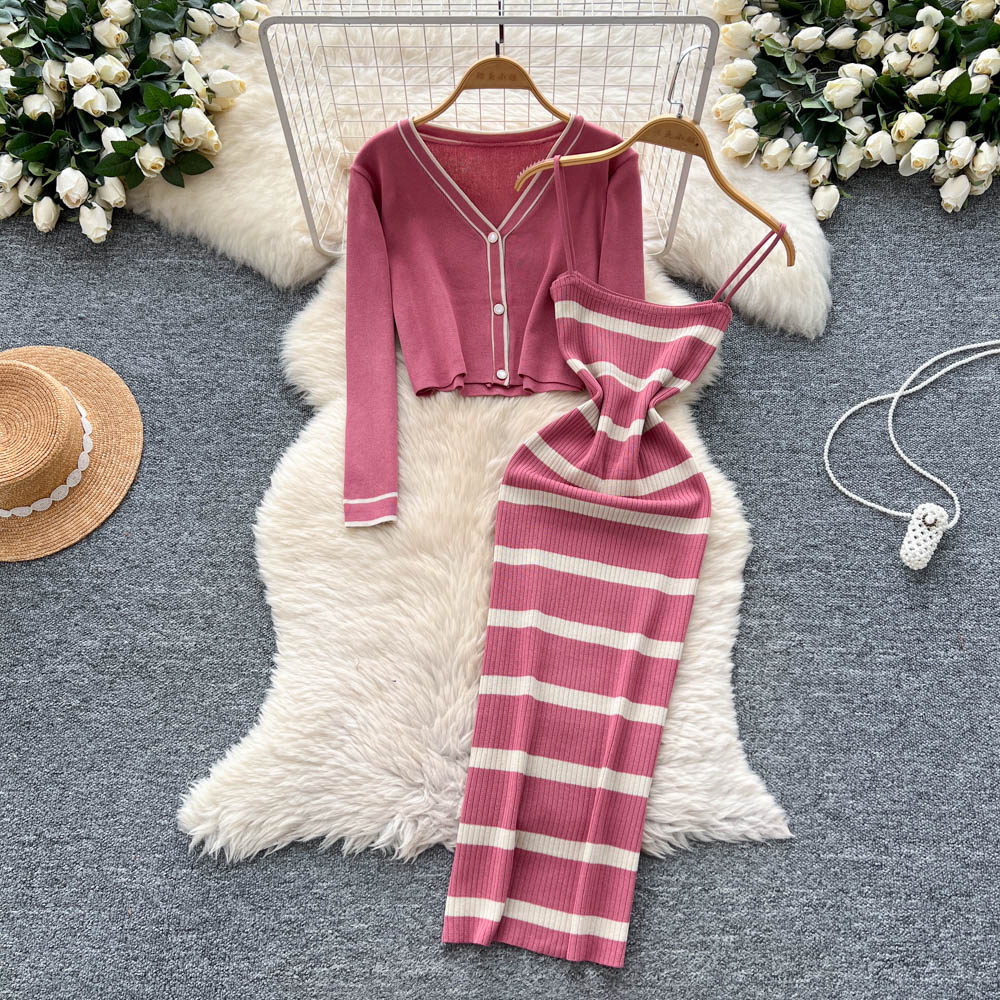 sexy basics striped Knit  slim - Summer Clothing In Winter review and price