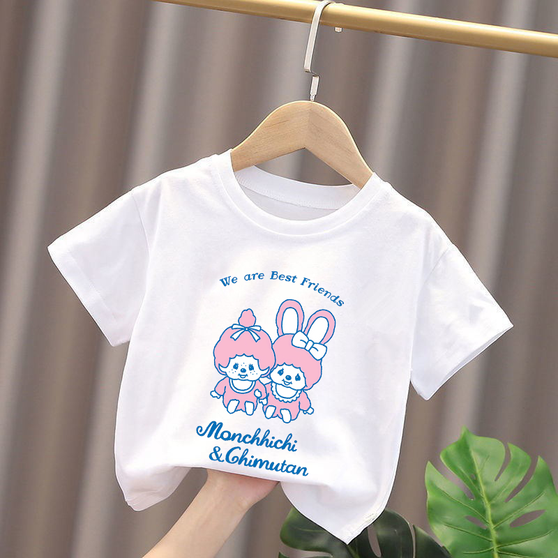 Monchhichi Kids T-shirts Anime - Summer Clothing Kids review and price