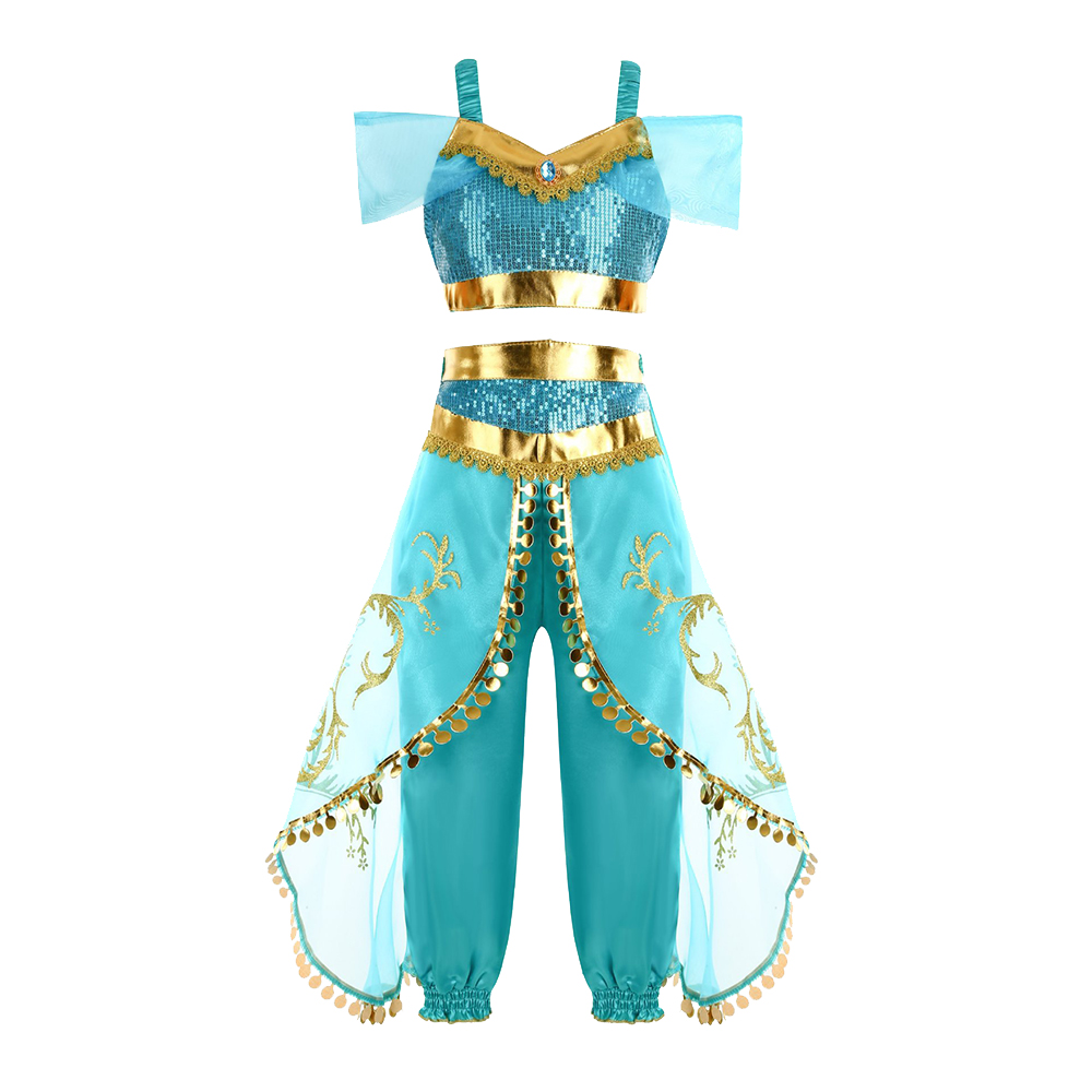 Girls Jasmine Fantasy Costume  - Summer Clothing Kids review and price