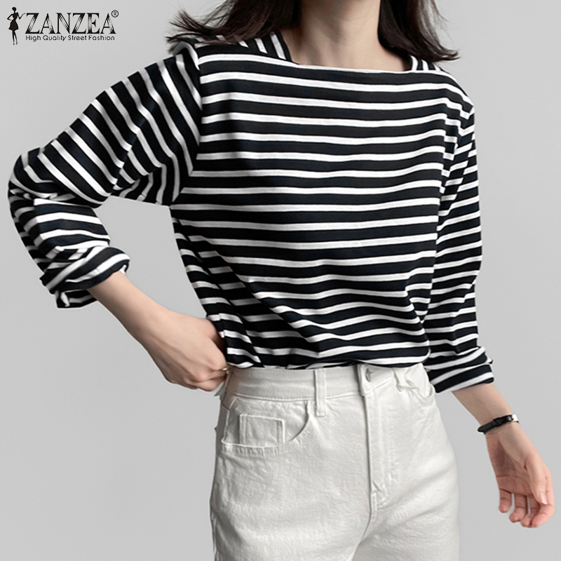 ZANZEA Woman Casual Striped Bl - Summer De Clothing review and price