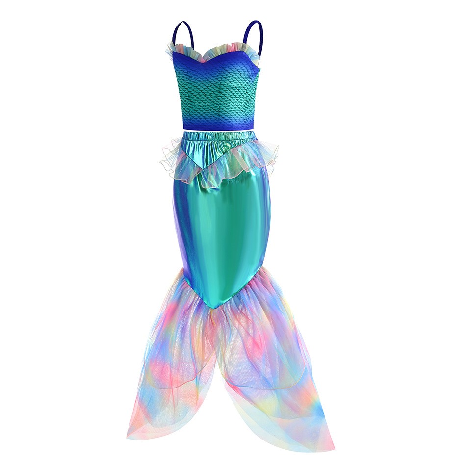 Disney Mermaid Dress Up Costum - Summer Clothing Kids review and price