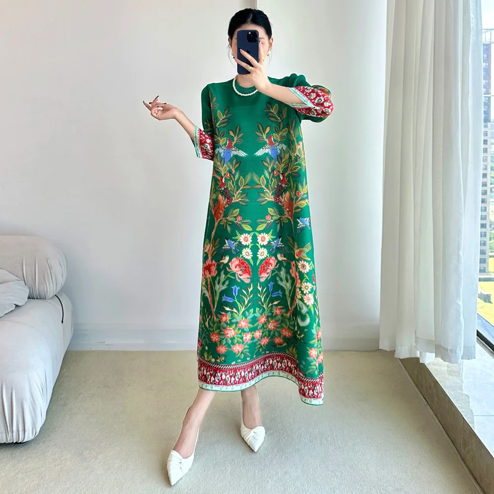 Miyake Vintage Print Dress Sev - Summer 2025 Clothing Essentials review and price
