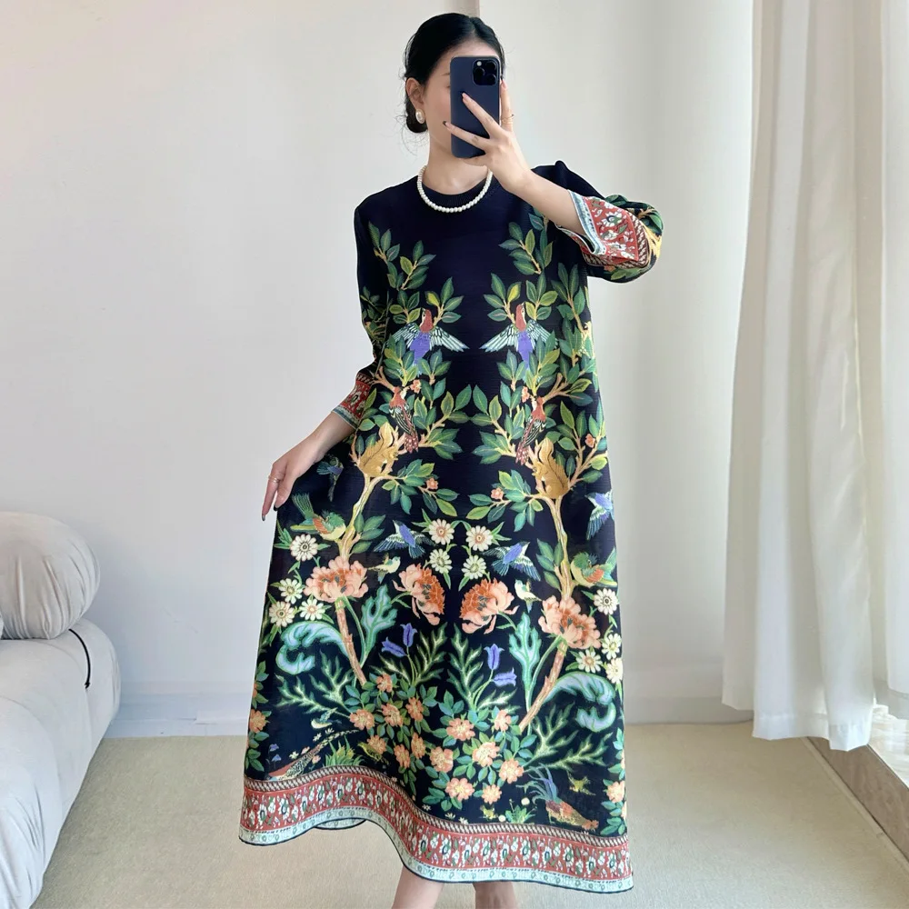 Miyake Vintage Print Dress Sev - Summer 2025 Clothing Essentials review and price