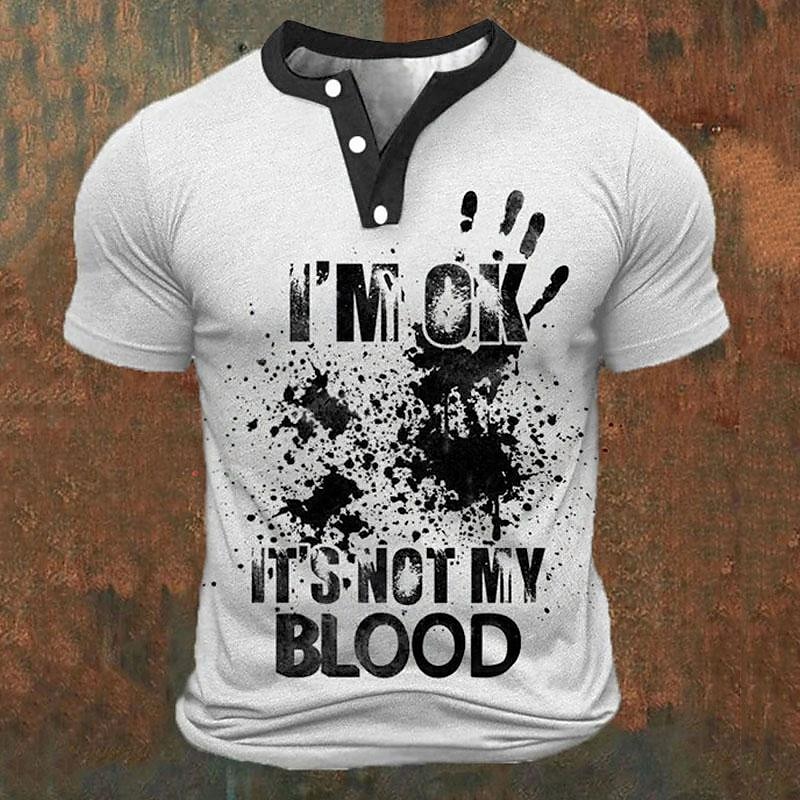 Funny 3D Letter Print Men's He - Summer Knit Clothing review and price