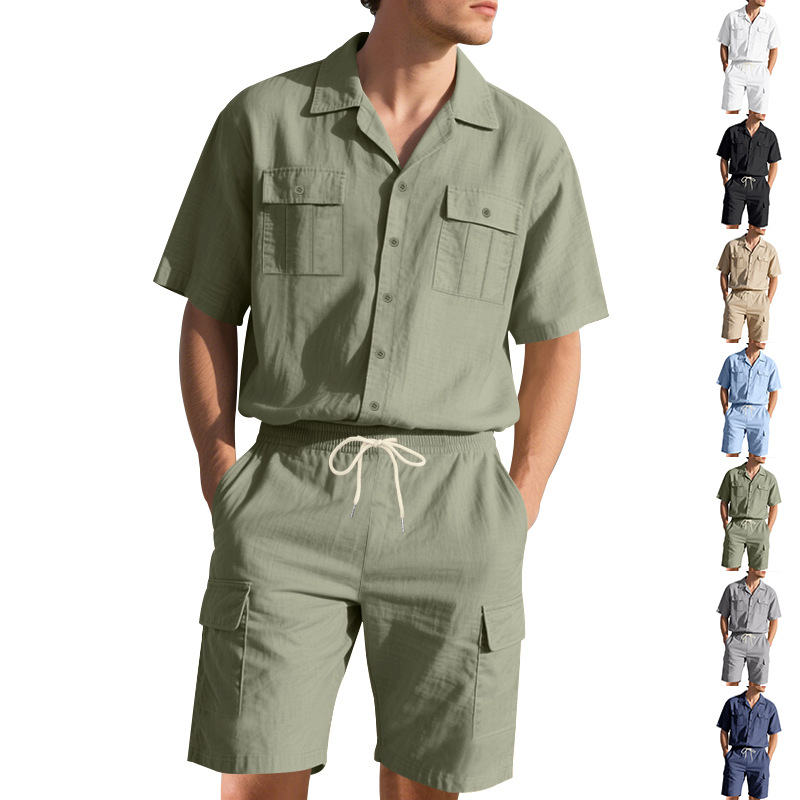 Men's Summer Linen Solid Color - Linen Shorts Men review and price
