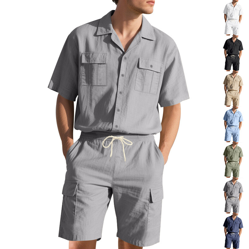 Men's Summer Linen Solid Color - Linen Shorts Men review and price