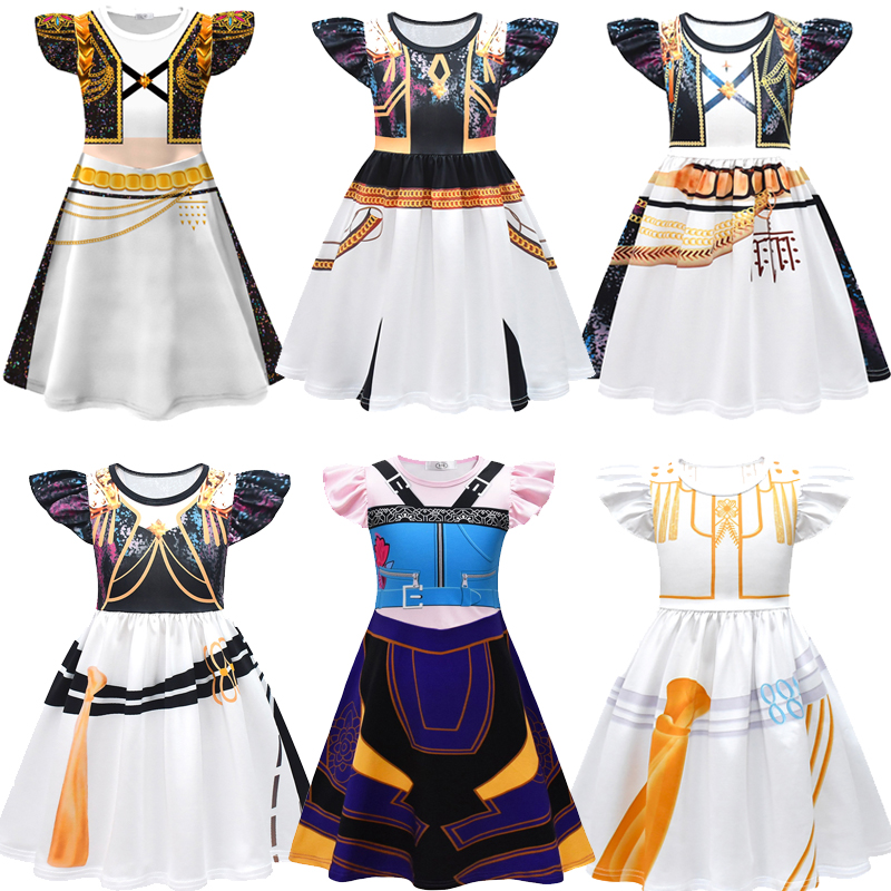 6 Styles Girls Cosplay Costume - Summer Clothing Kids review and price